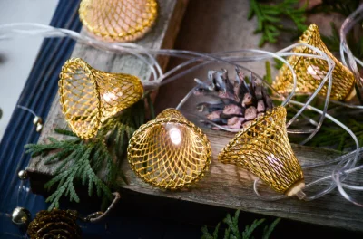 Диодная гирлянда "Колокольчики" (металл)