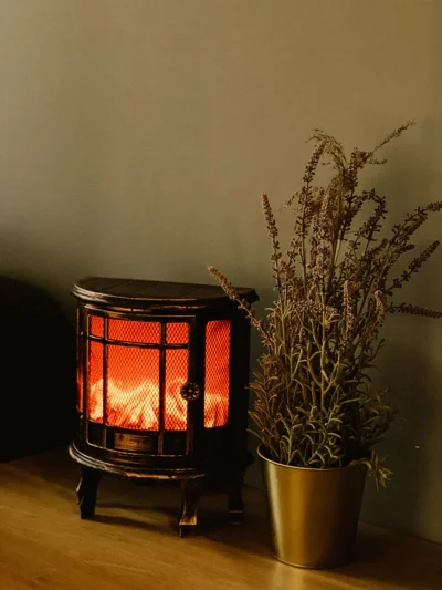 Новогодний светильник "Домашний очаг"