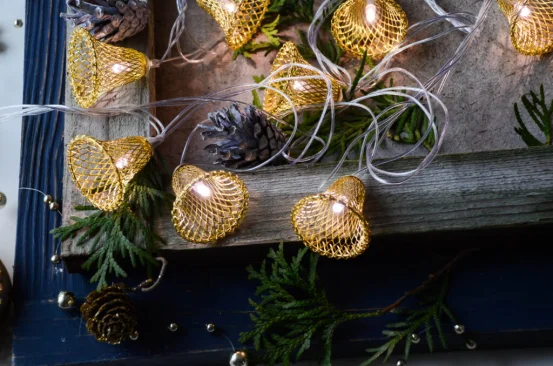 Диодная гирлянда "Колокольчики" (металл)