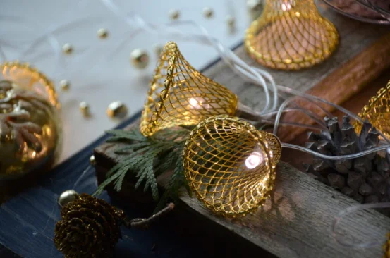 Диодная гирлянда "Колокольчики" (металл)