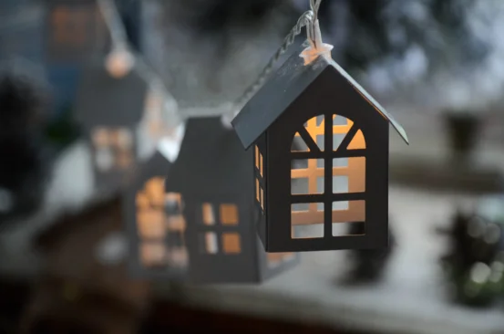 Диодная гирлянда "Домики" (дерево)