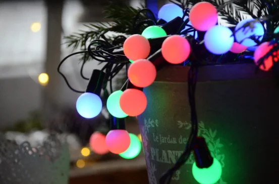 Диодная гирлянда "Матовые шарики"