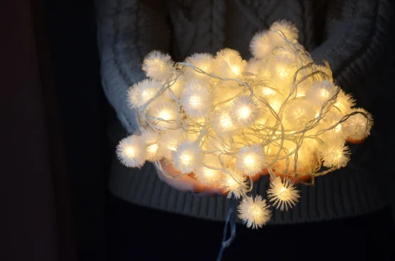 Светодиодная штора "Снежок"