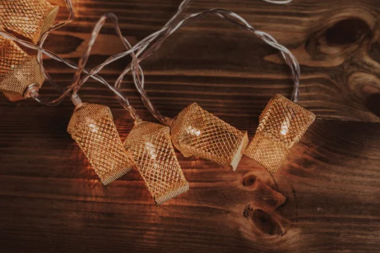 Диодная гирлянда "Золотые фонарики"