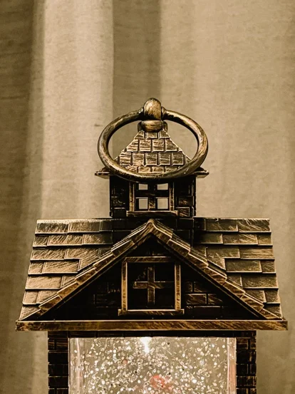 Новогодний светильник "Дед и снегурка"