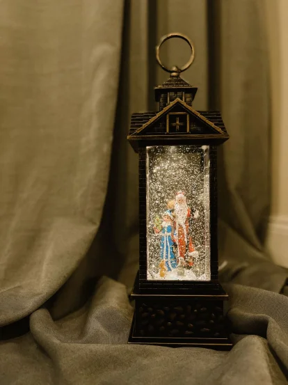 Новогодний светильник "Дед и снегурка"