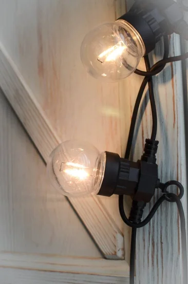 Уличная диодная ретро гирлянда "Круглая" (большие лампочки)