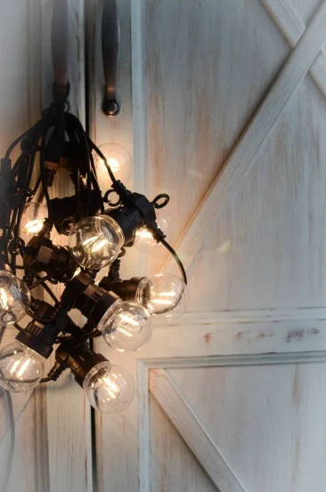 Уличная диодная ретро гирлянда "Круглая" (большие лампочки)