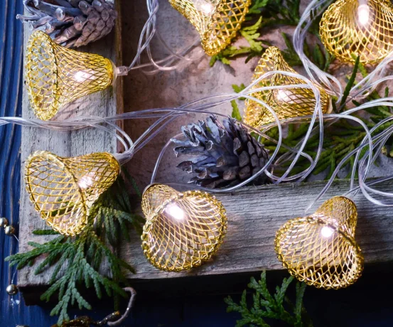 Диодная гирлянда "Колокольчики" (металл)