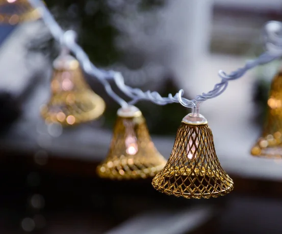 Диодная гирлянда "Колокольчики" (металл)