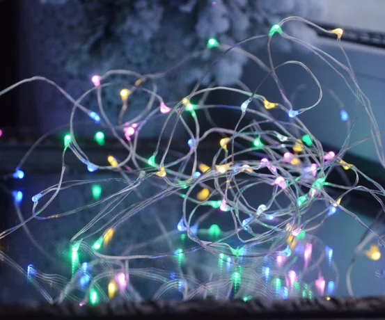 Диодная нить/роса (сеть, батарейка)